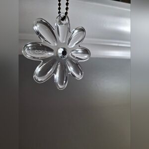 Coach Daisy Clear Acrylic Bag Charm Y2K